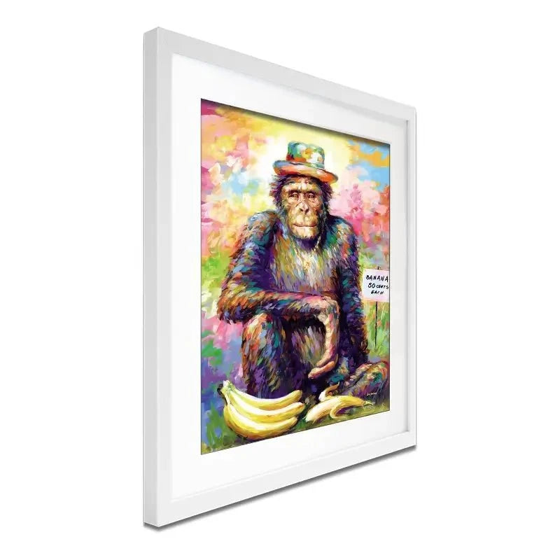 Banana King Framed Art Print Banana King Framed Art Print wall art product Leon Devenice