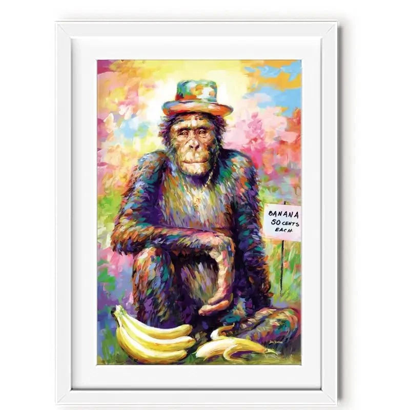 Banana King Framed Art Print Banana King Framed Art Print wall art product Leon Devenice