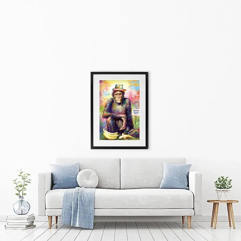 Banana King Framed Art Print Banana King Framed Art Print wall art product Leon Devenice
