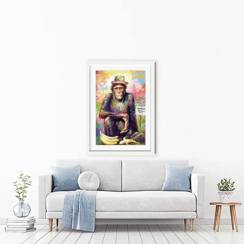 Banana King Framed Art Print Banana King Framed Art Print wall art product Leon Devenice
