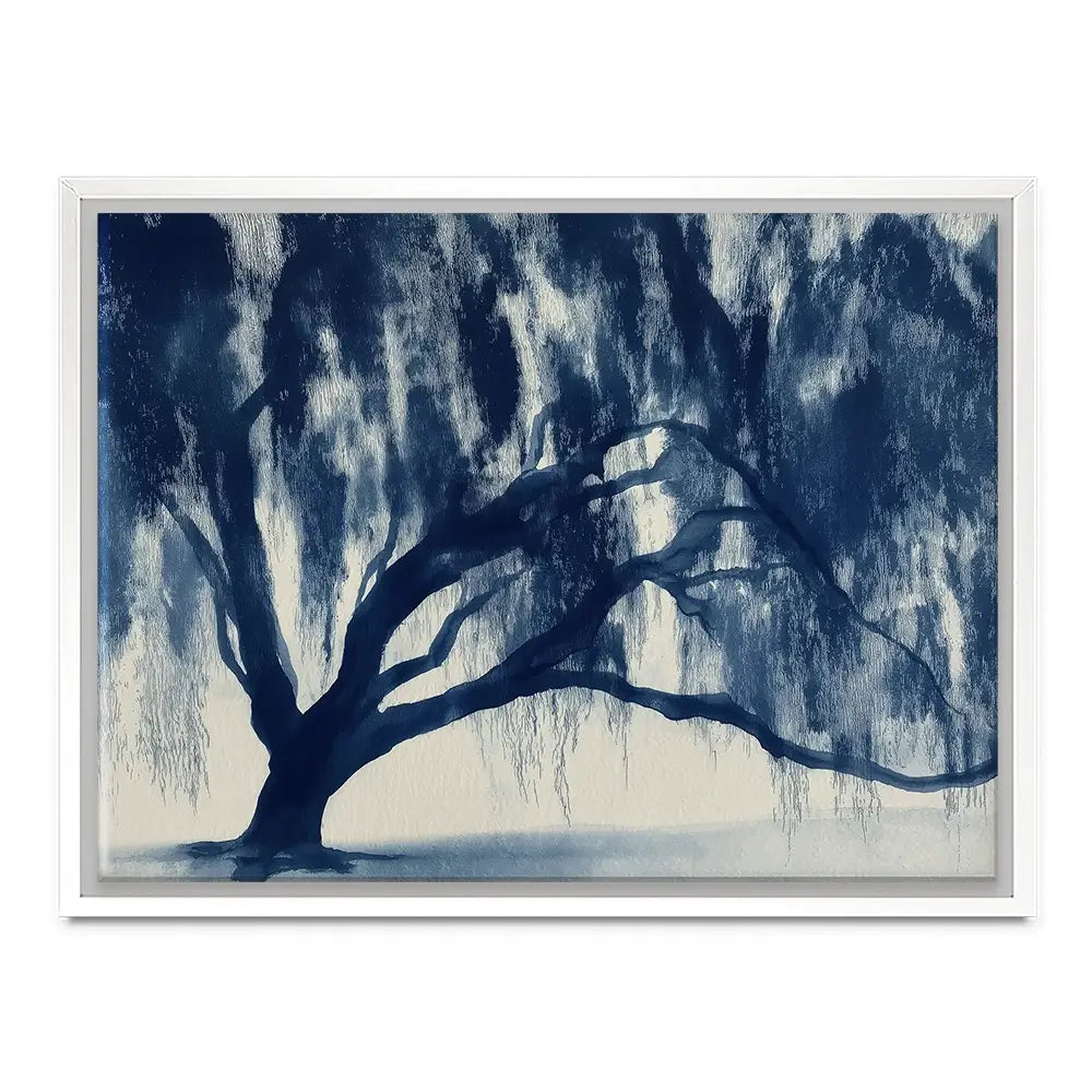 Banyan Tree Canopy Silhouette Canvas Print Banyan Tree Canopy Silhouette Canvas Print wall art product Chromatic Storm Studio