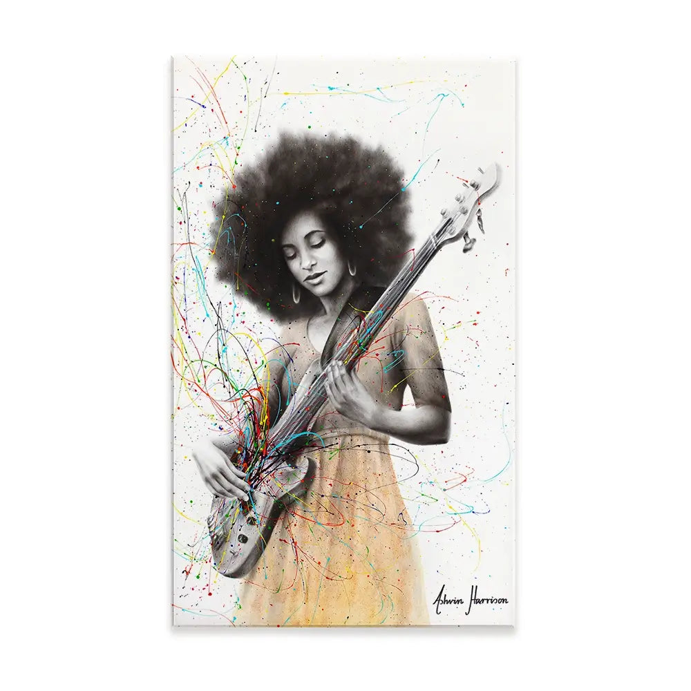 Bass Funk Canvas Print Bass Funk Canvas Print wall art product Ashvin Harrison