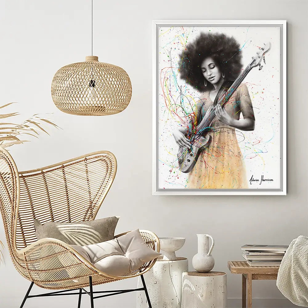 Bass Funk Canvas Print Bass Funk Canvas Print wall art product Ashvin Harrison
