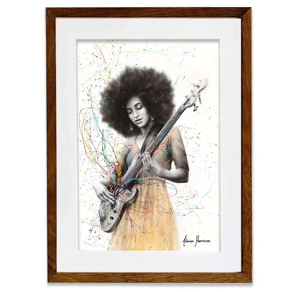 Bass Funk Framed Art Print Bass Funk Framed Art Print wall art product Ashvin Harrison