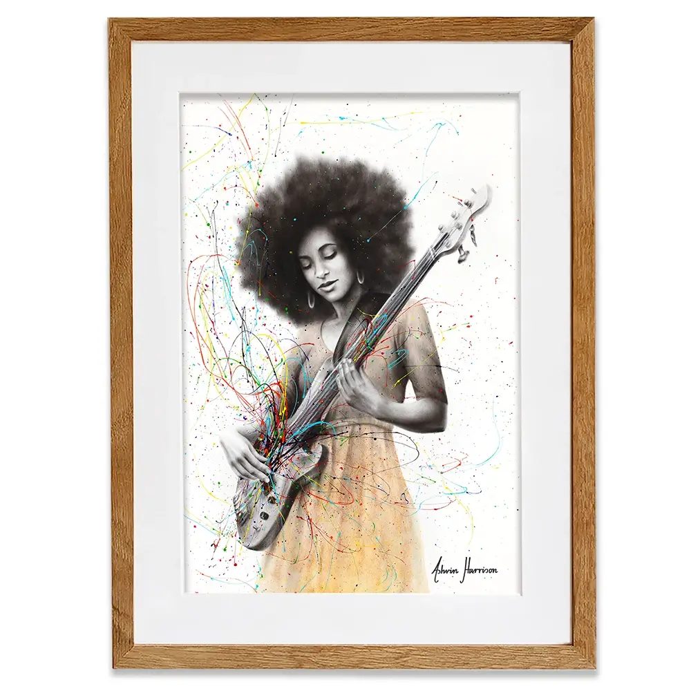Bass Funk Framed Art Print Bass Funk Framed Art Print wall art product Ashvin Harrison