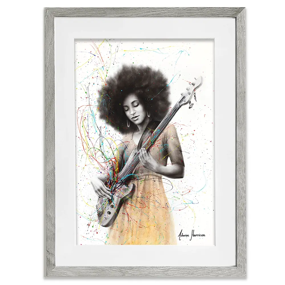 Bass Funk Framed Art Print Bass Funk Framed Art Print wall art product Ashvin Harrison