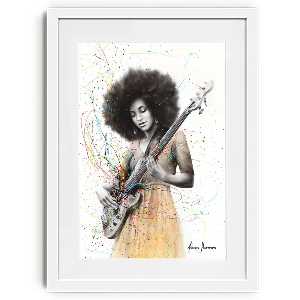Bass Funk Framed Art Print Bass Funk Framed Art Print wall art product Ashvin Harrison