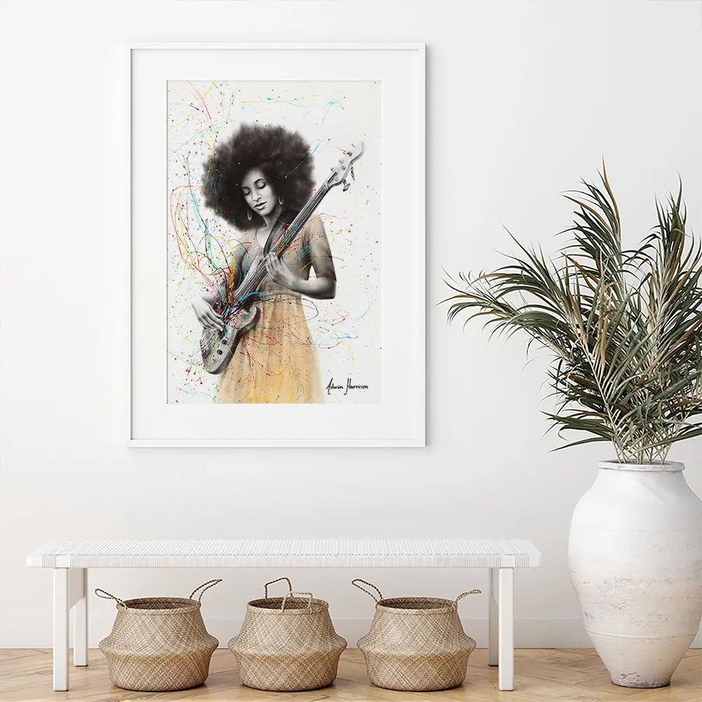 Bass Funk Framed Art Print Bass Funk Framed Art Print wall art product Ashvin Harrison