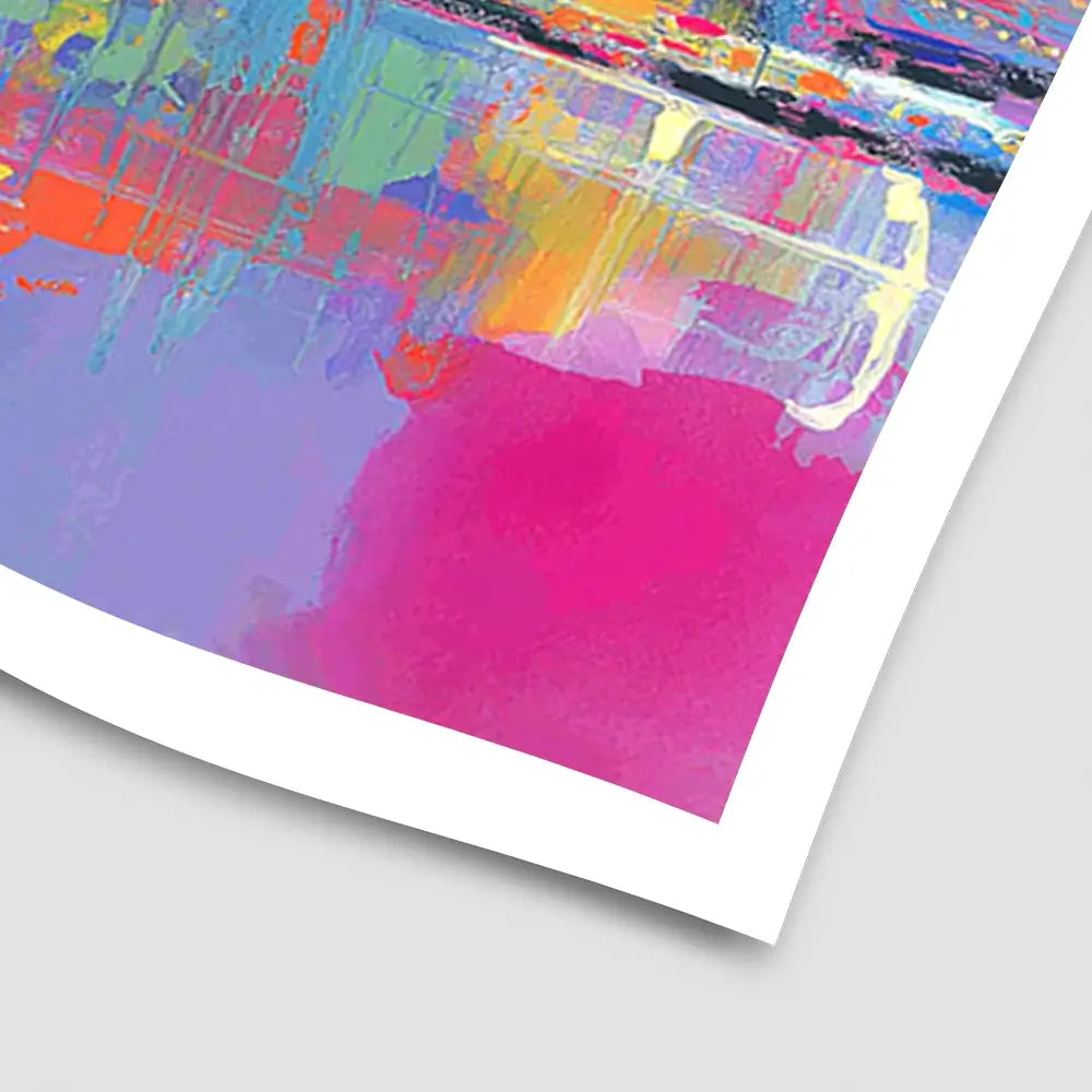 Bay Bridge Aglow Art Print Bay Bridge Aglow Art Print wall art product Chromatic Storm Studio