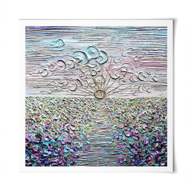 Be The Sunshine Square Art Print Be The Sunshine Square Art Print wall art product Nada Khatib