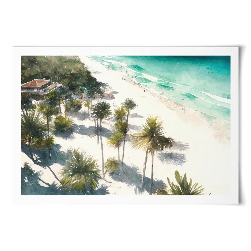 Beach And Palms Art Print Beach And Palms Art Print wall art product Svetlana Aleynikova