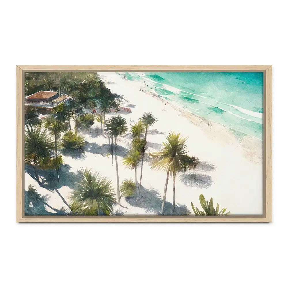 Beach And Palms Canvas Print Beach And Palms Canvas Print wall art product Svetlana Aleynikova