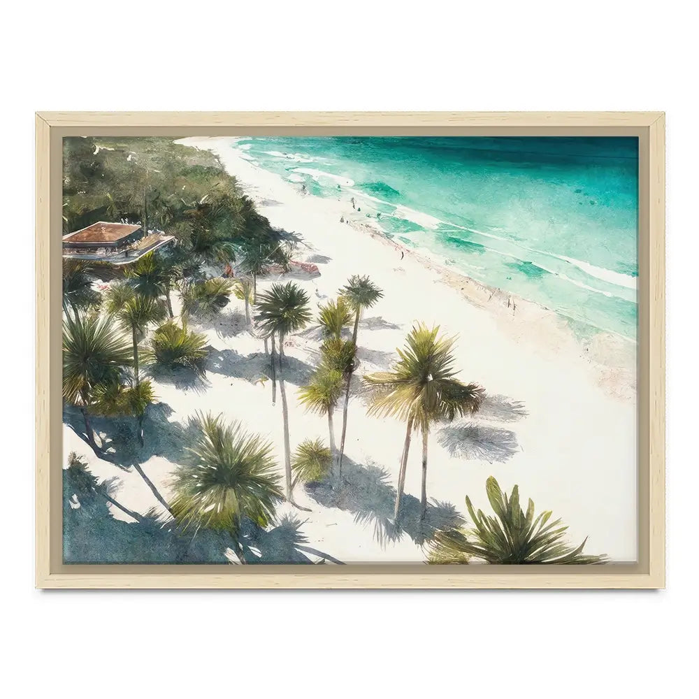 Beach And Palms Canvas Print Beach And Palms Canvas Print wall art product Svetlana Aleynikova