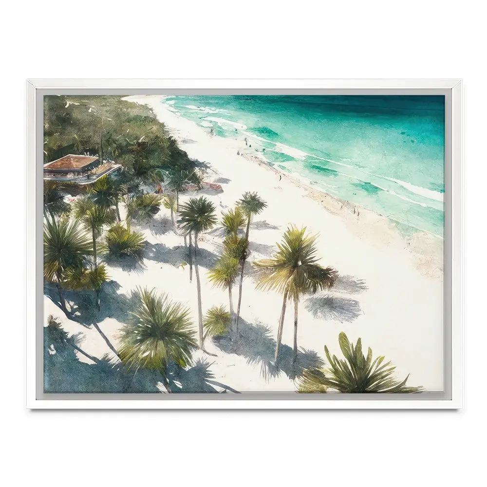 Beach And Palms Canvas Print Beach And Palms Canvas Print wall art product Svetlana Aleynikova