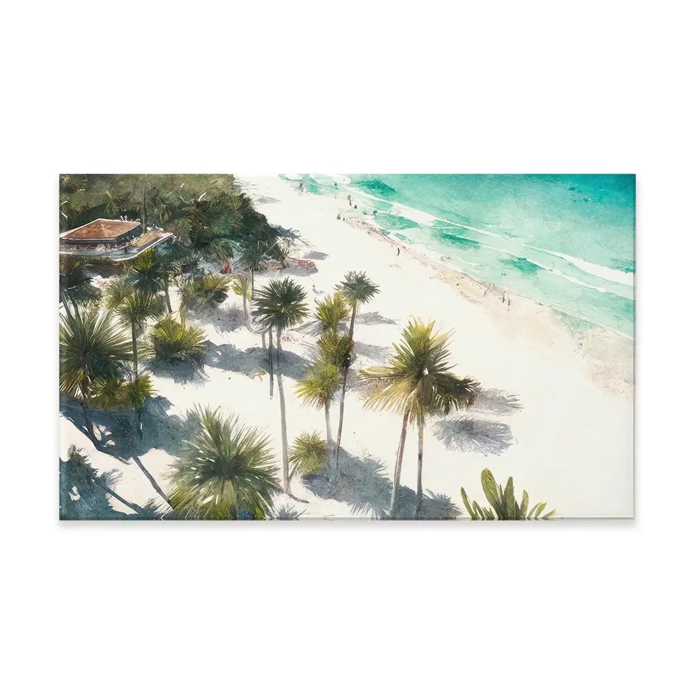 Beach And Palms Canvas Print Beach And Palms Canvas Print wall art product Svetlana Aleynikova
