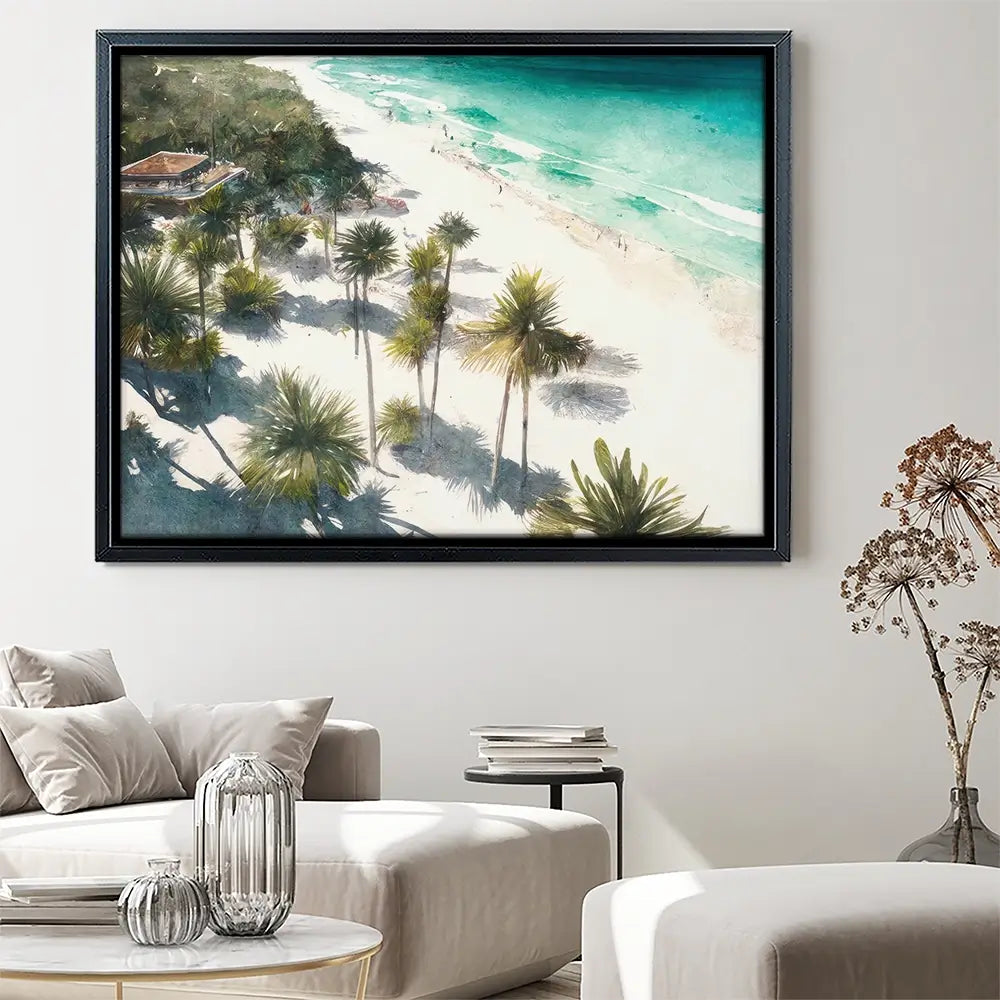 Beach And Palms Canvas Print Beach And Palms Canvas Print wall art product Svetlana Aleynikova