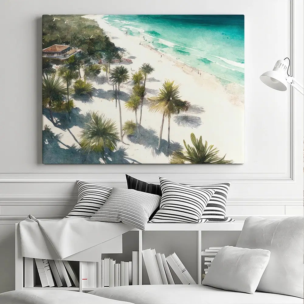 Beach And Palms Canvas Print Beach And Palms Canvas Print wall art product Svetlana Aleynikova