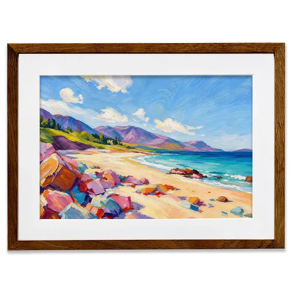 Beach Blocks Framed Art Print Beach Blocks Framed Art Print wall art product David Alexander Elder