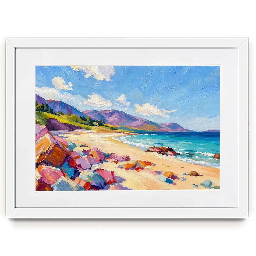 Beach Blocks Framed Art Print Beach Blocks Framed Art Print wall art product David Alexander Elder