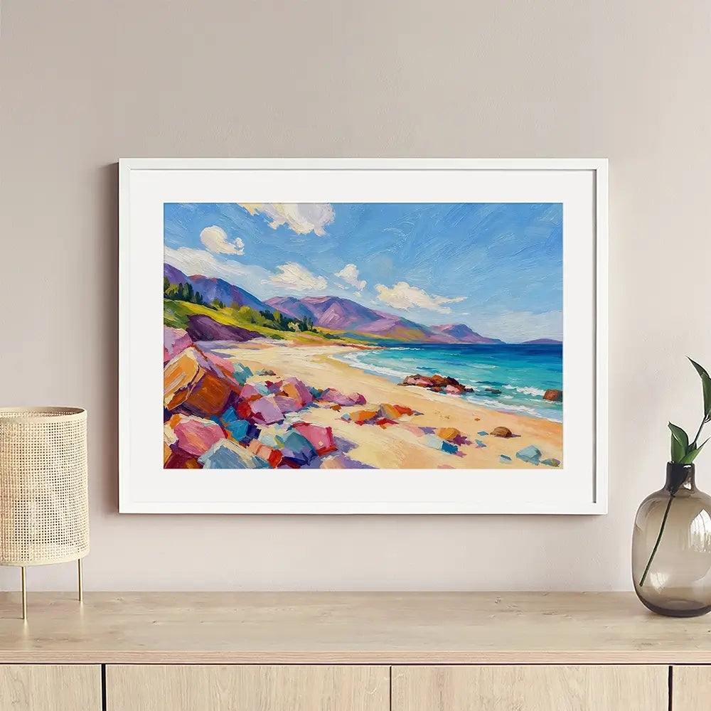 Beach Blocks Framed Art Print Beach Blocks Framed Art Print wall art product David Alexander Elder