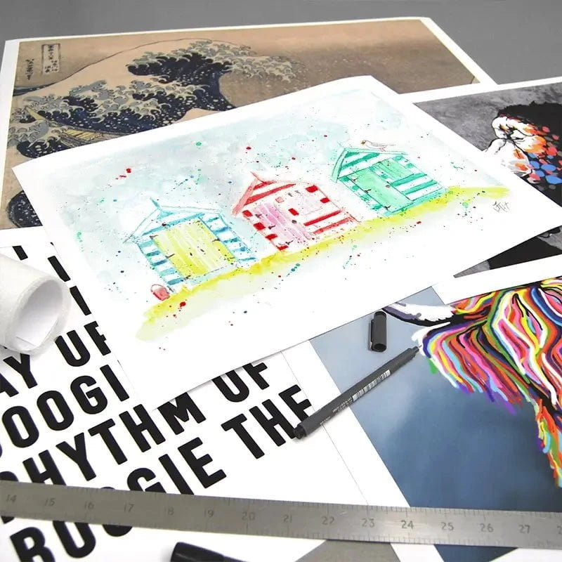 Beach Hut Splash Art Print Beach Hut Splash Art Print wall art product Jamie Taylor