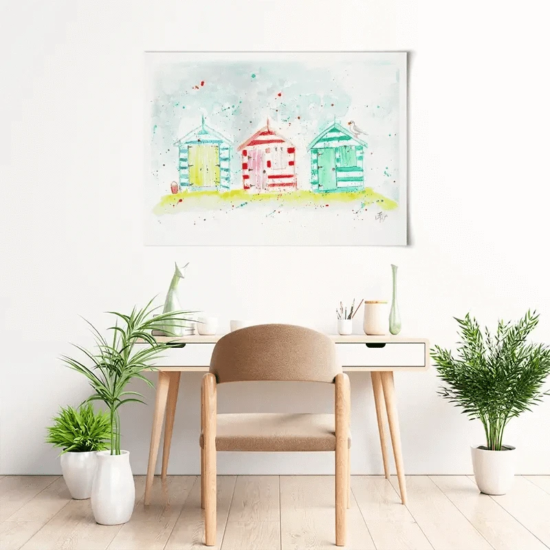 Beach Hut Splash Art Print Beach Hut Splash Art Print wall art product Jamie Taylor