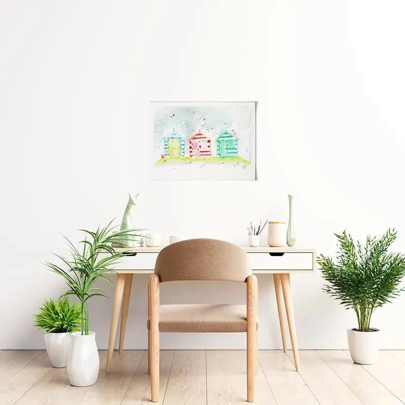 Beach Hut Splash Art Print Beach Hut Splash Art Print wall art product Jamie Taylor