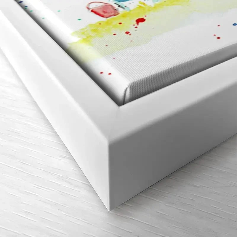 Beach Hut Splash Canvas Print Beach Hut Splash Canvas Print wall art product Jamie Taylor