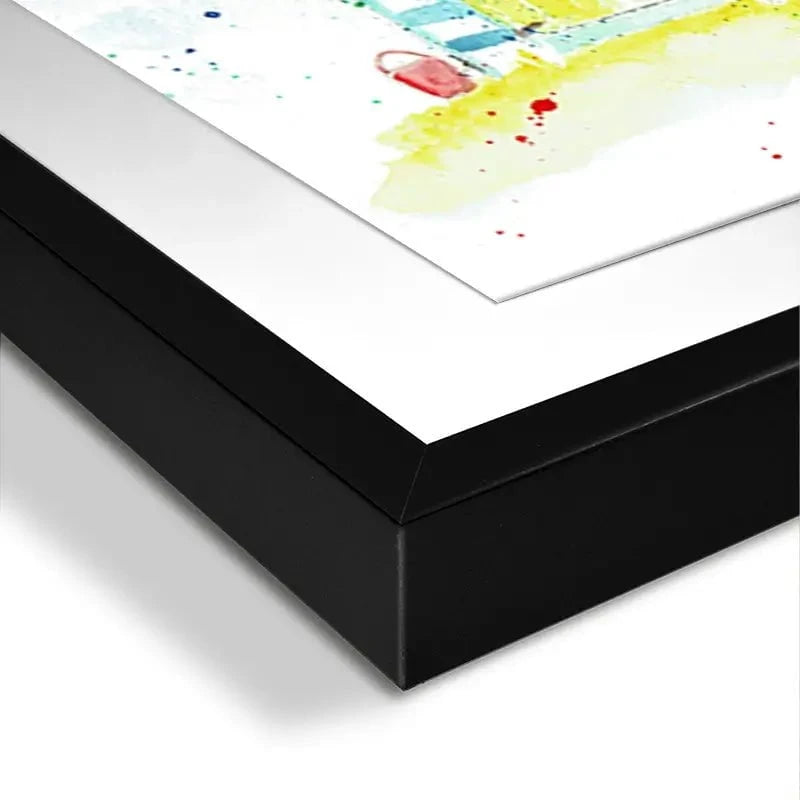 Beach Hut Splash Framed Art Print Beach Hut Splash Framed Art Print wall art product Jamie Taylor