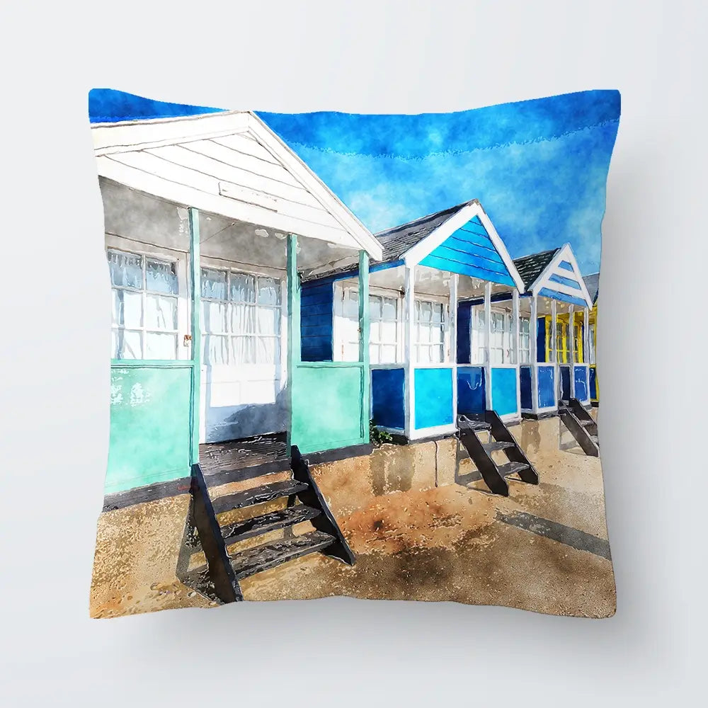Beach Huts Cushion Beach Huts Cushion wall art product Helen Hotson / Shutterstock