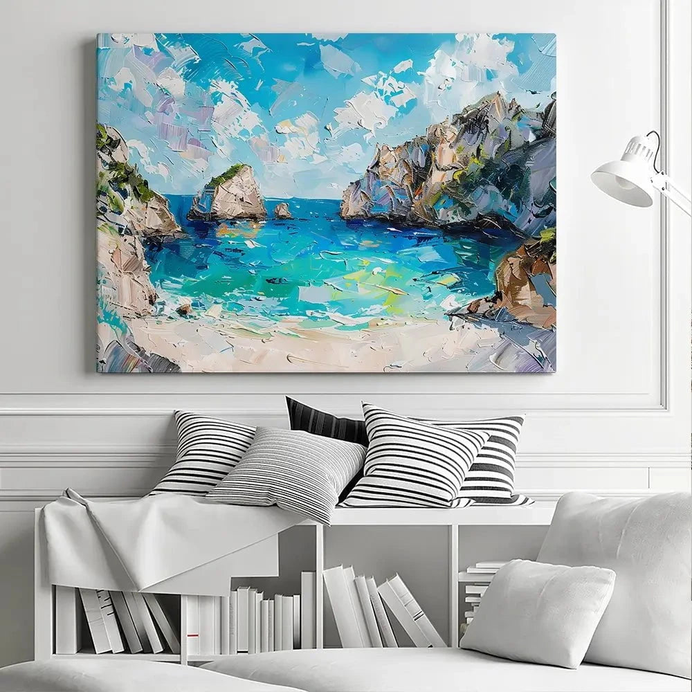Beach Painting Canvas Print Beach Painting Canvas Print wall art product Elena Avanesova
