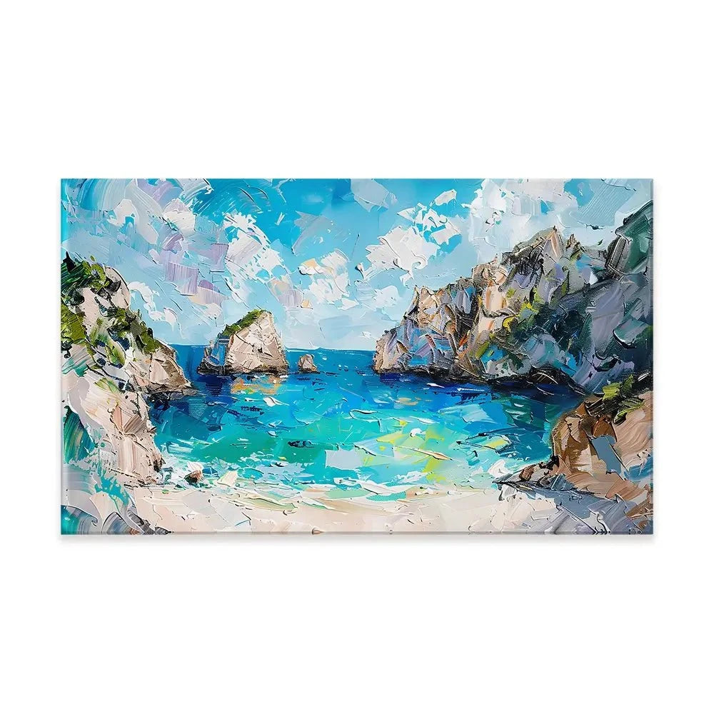 Beach Painting Canvas Print Beach Painting Canvas Print wall art product Elena Avanesova