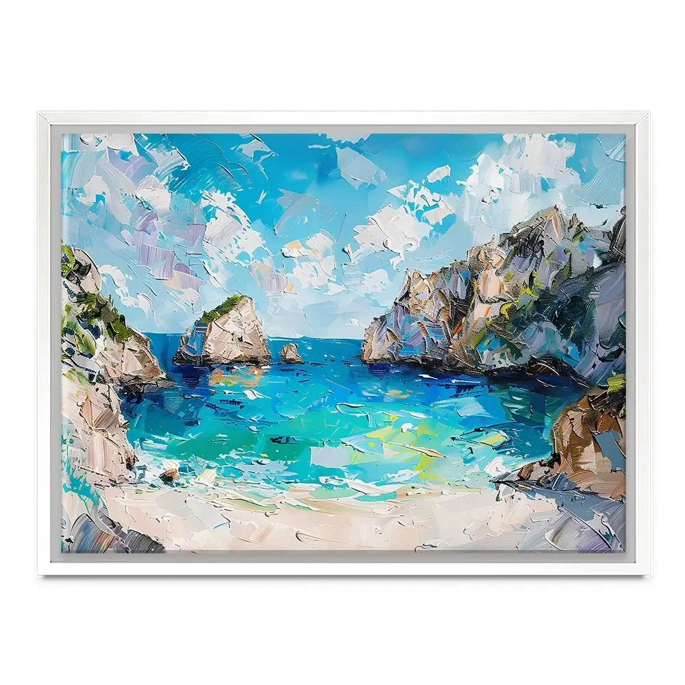 Beach Painting Canvas Print Beach Painting Canvas Print wall art product Elena Avanesova