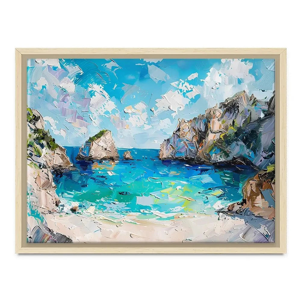 Beach Painting Canvas Print Beach Painting Canvas Print wall art product Elena Avanesova