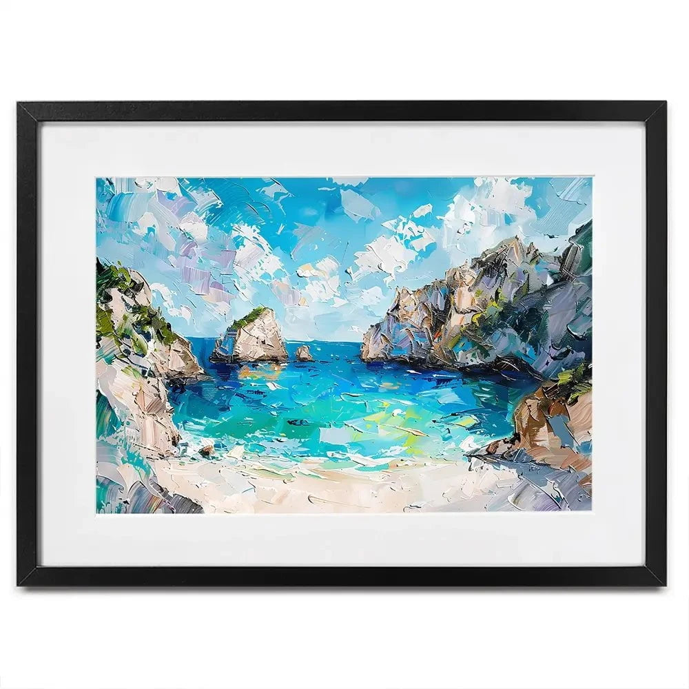 Beach Painting Framed Art Print Beach Painting Framed Art Print wall art product Elena Avanesova