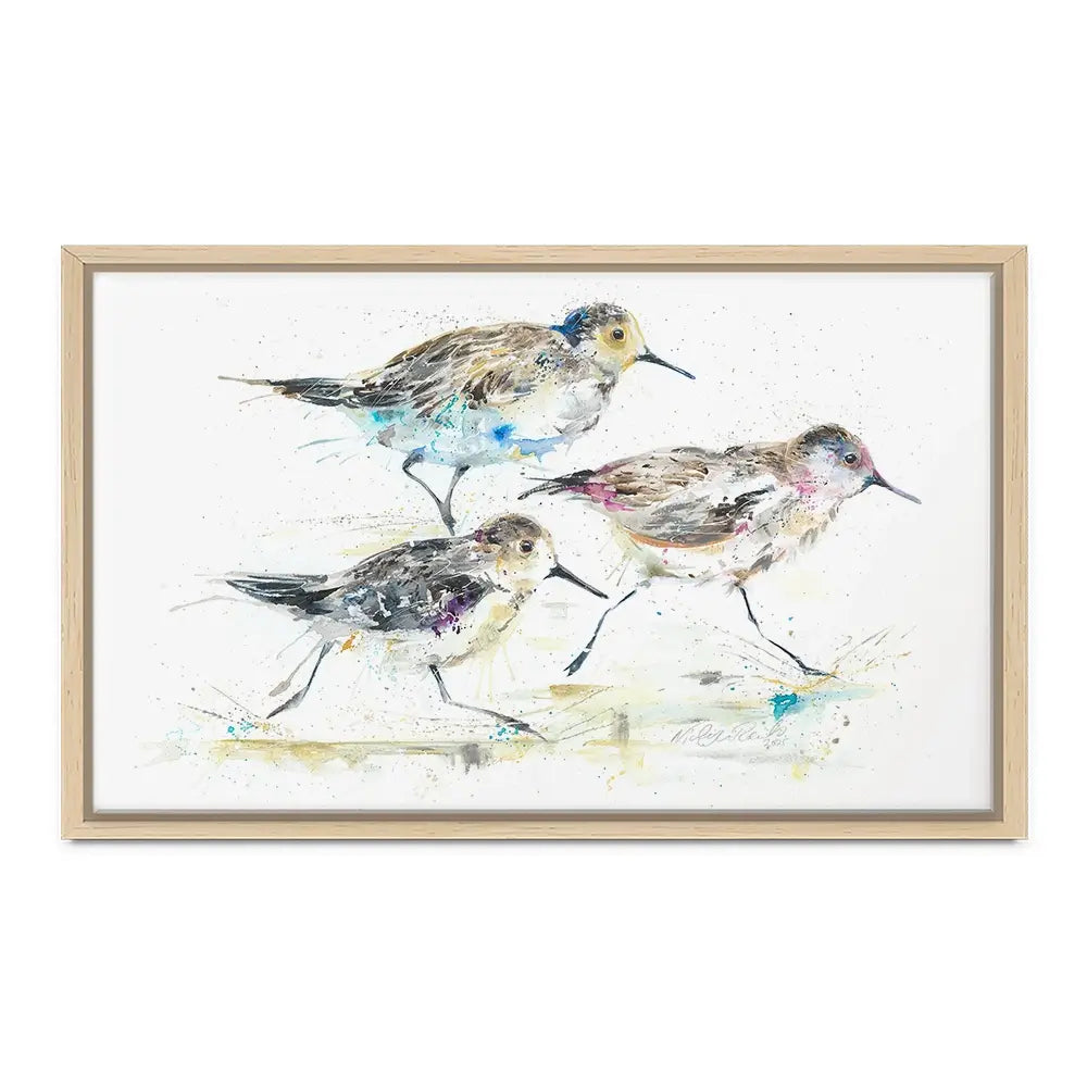 Beach Run Canvas Print Beach Run Canvas Print wall art product Nicola Jane Rowles