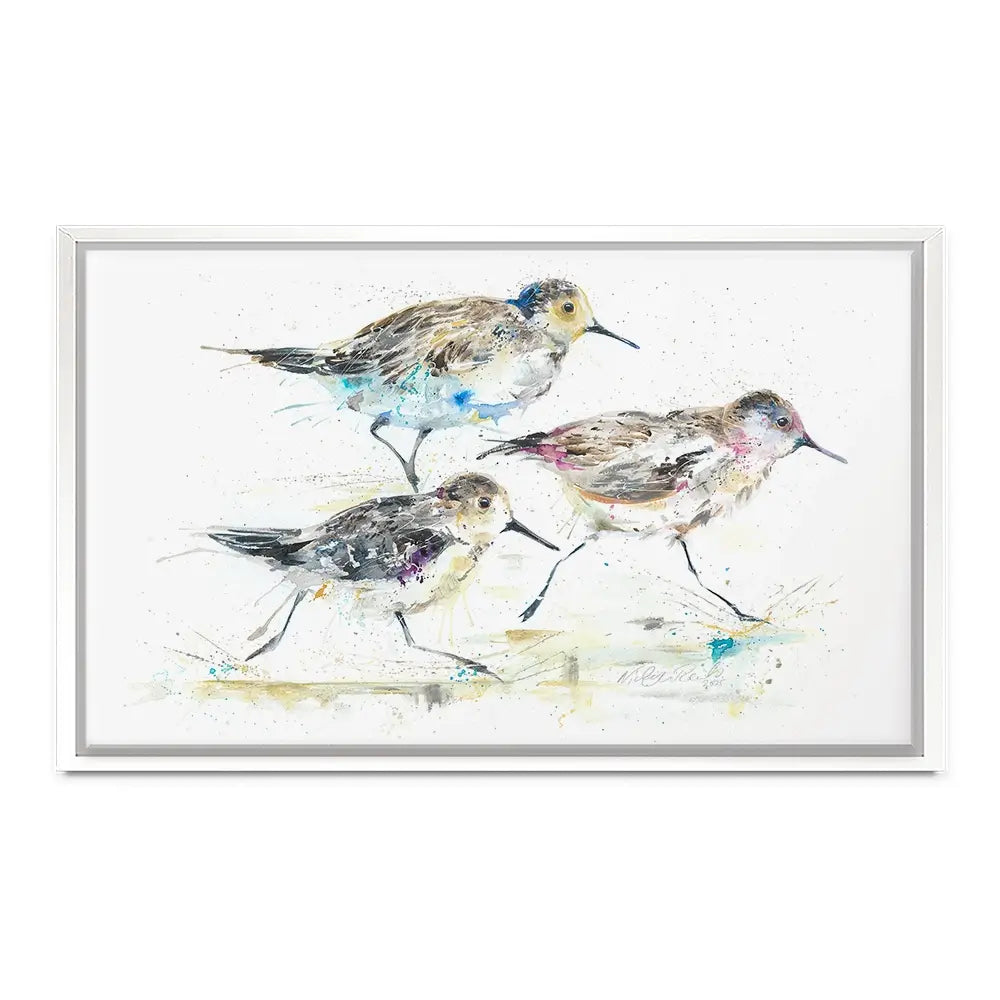 Beach Run Canvas Print Beach Run Canvas Print wall art product Nicola Jane Rowles