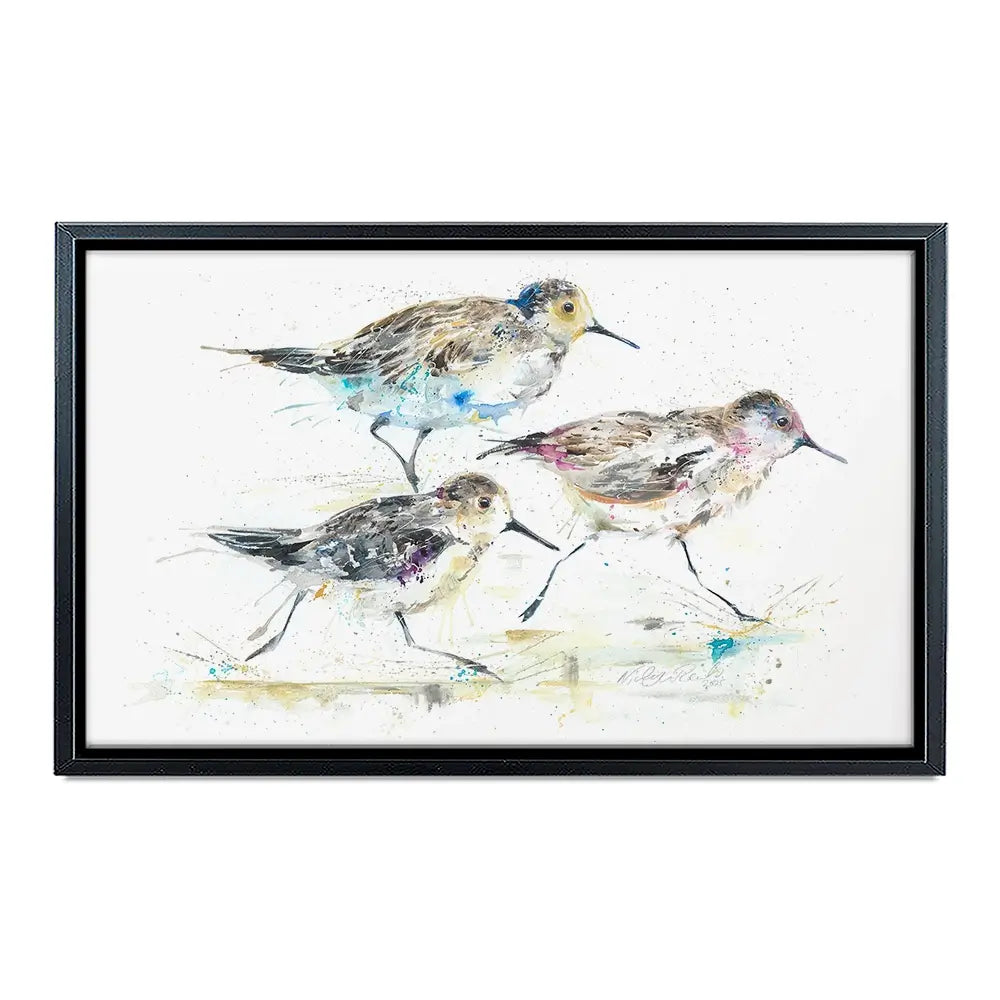 Beach Run Canvas Print Beach Run Canvas Print wall art product Nicola Jane Rowles