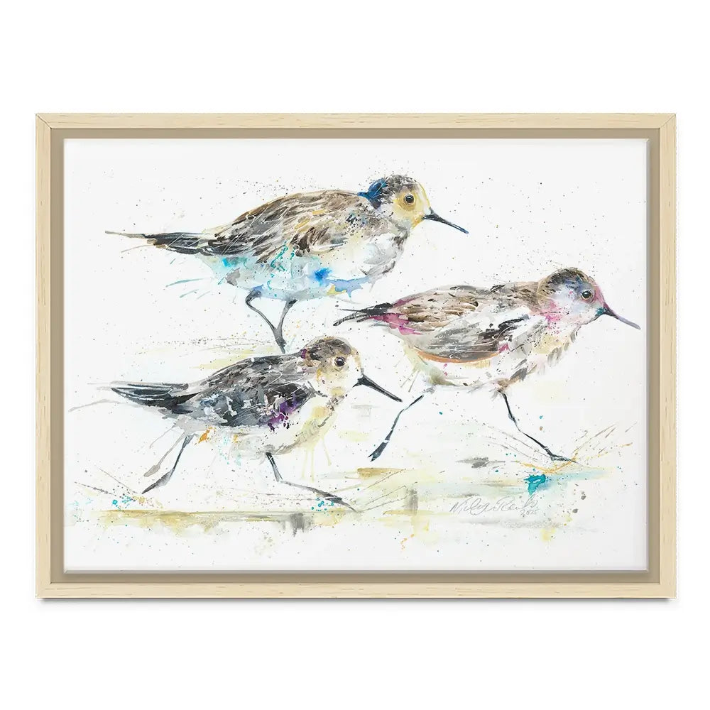 Beach Run Canvas Print Beach Run Canvas Print wall art product Nicola Jane Rowles