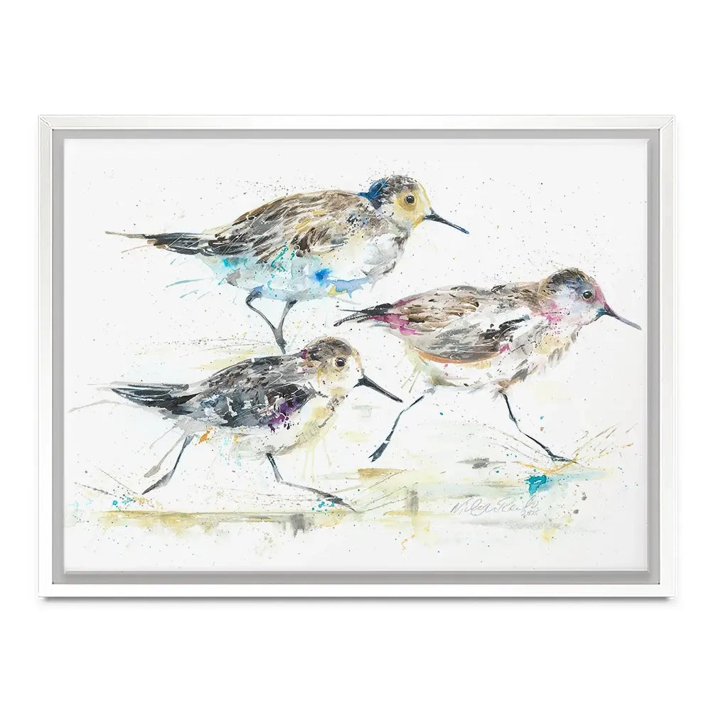 Beach Run Canvas Print Beach Run Canvas Print wall art product Nicola Jane Rowles