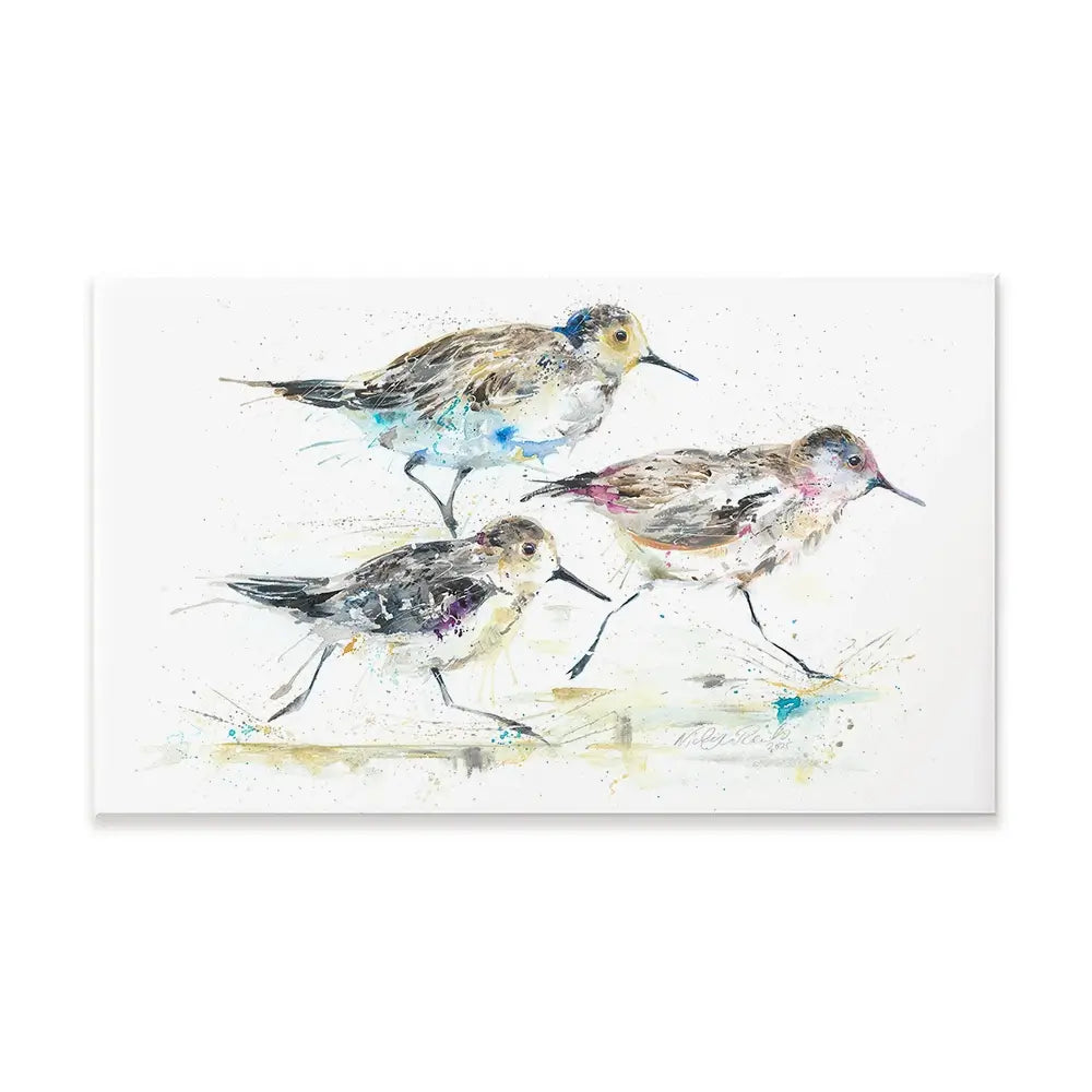 Beach Run Canvas Print Beach Run Canvas Print wall art product Nicola Jane Rowles