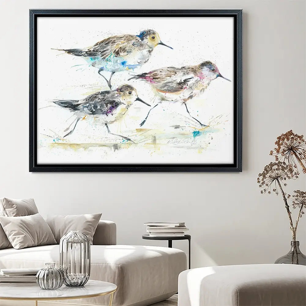 Beach Run Canvas Print Beach Run Canvas Print wall art product Nicola Jane Rowles