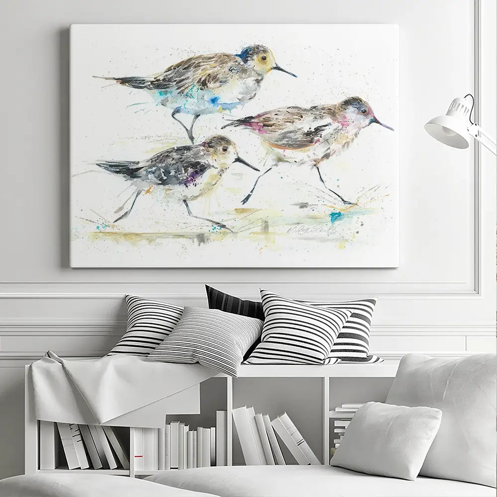 Beach Run Canvas Print Beach Run Canvas Print wall art product Nicola Jane Rowles