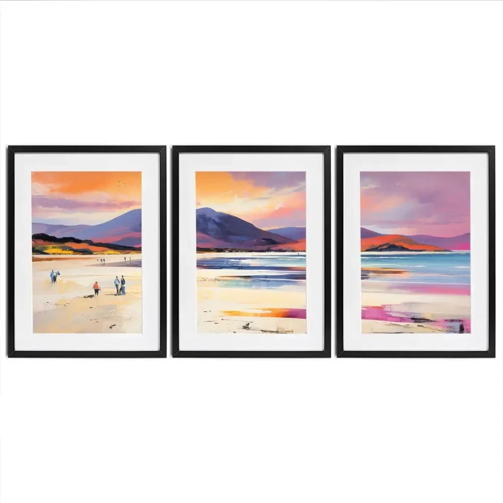 Beach Stroll Framed Art Print Trio Beach Stroll Framed Art Print Trio wall art product David Alexander Elder
