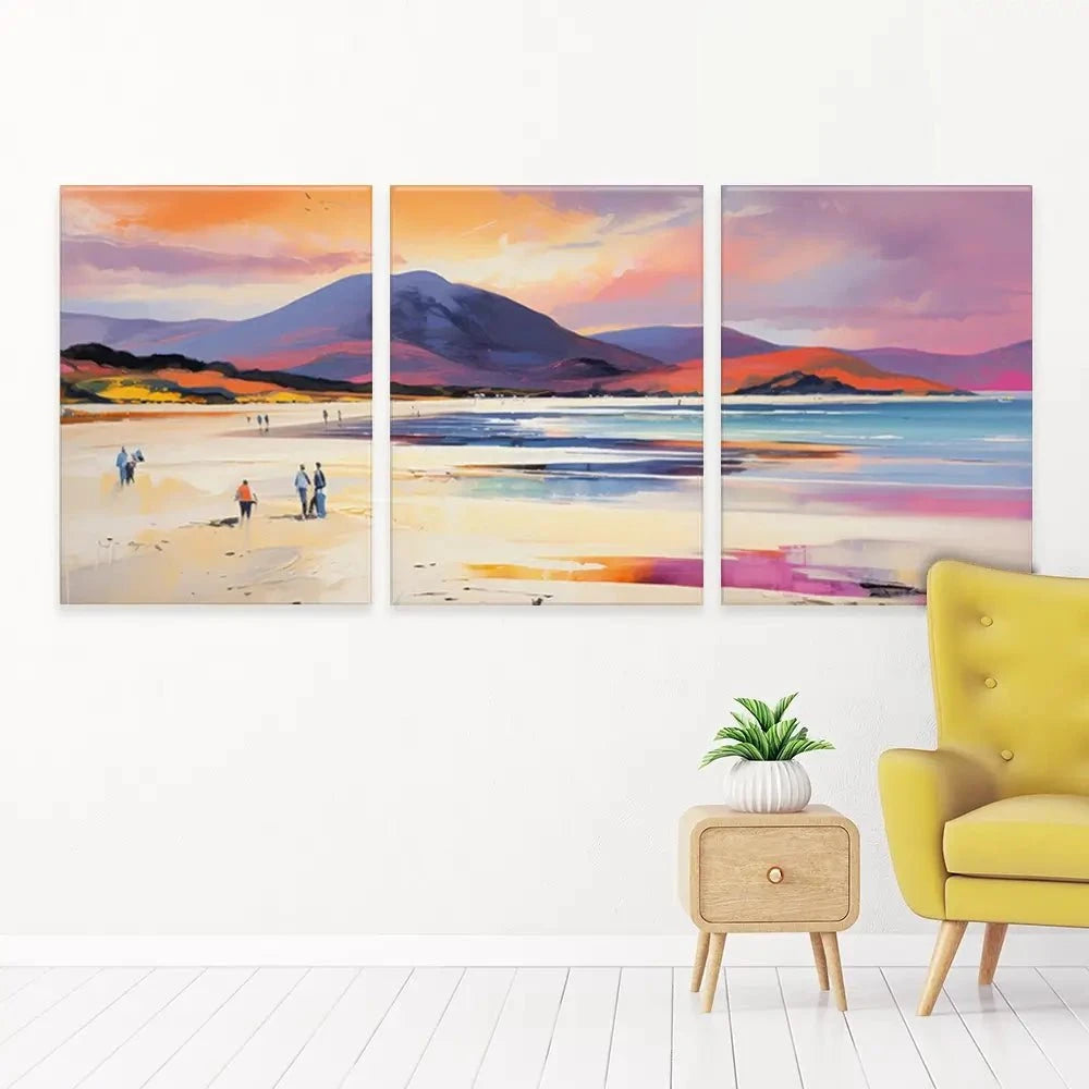 Beach Stroll Trio Canvas Print Beach Stroll Trio Canvas Print wall art product David Alexander Elder