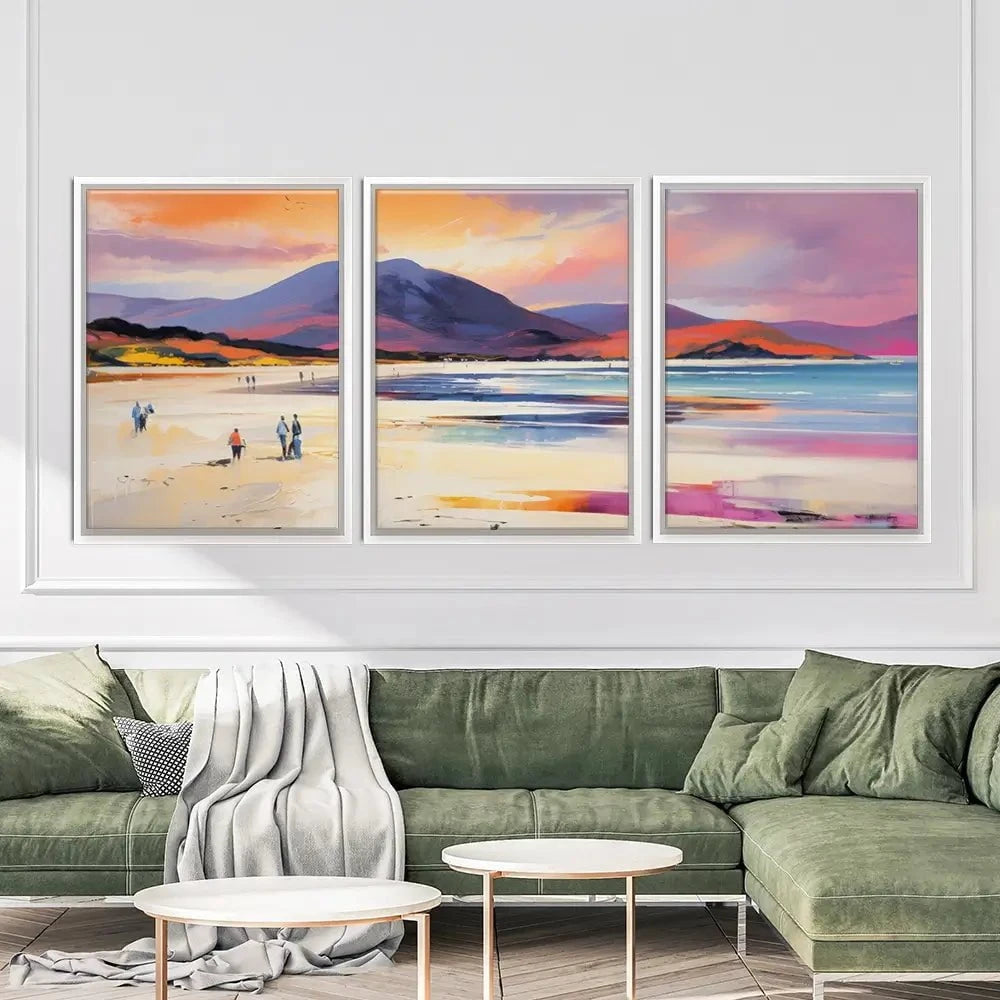 Beach Stroll Trio Canvas Print Beach Stroll Trio Canvas Print wall art product David Alexander Elder