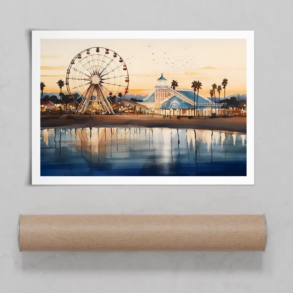 Beach Theme Park Art Print Beach Theme Park Art Print wall art product Arlington Prints - Independent