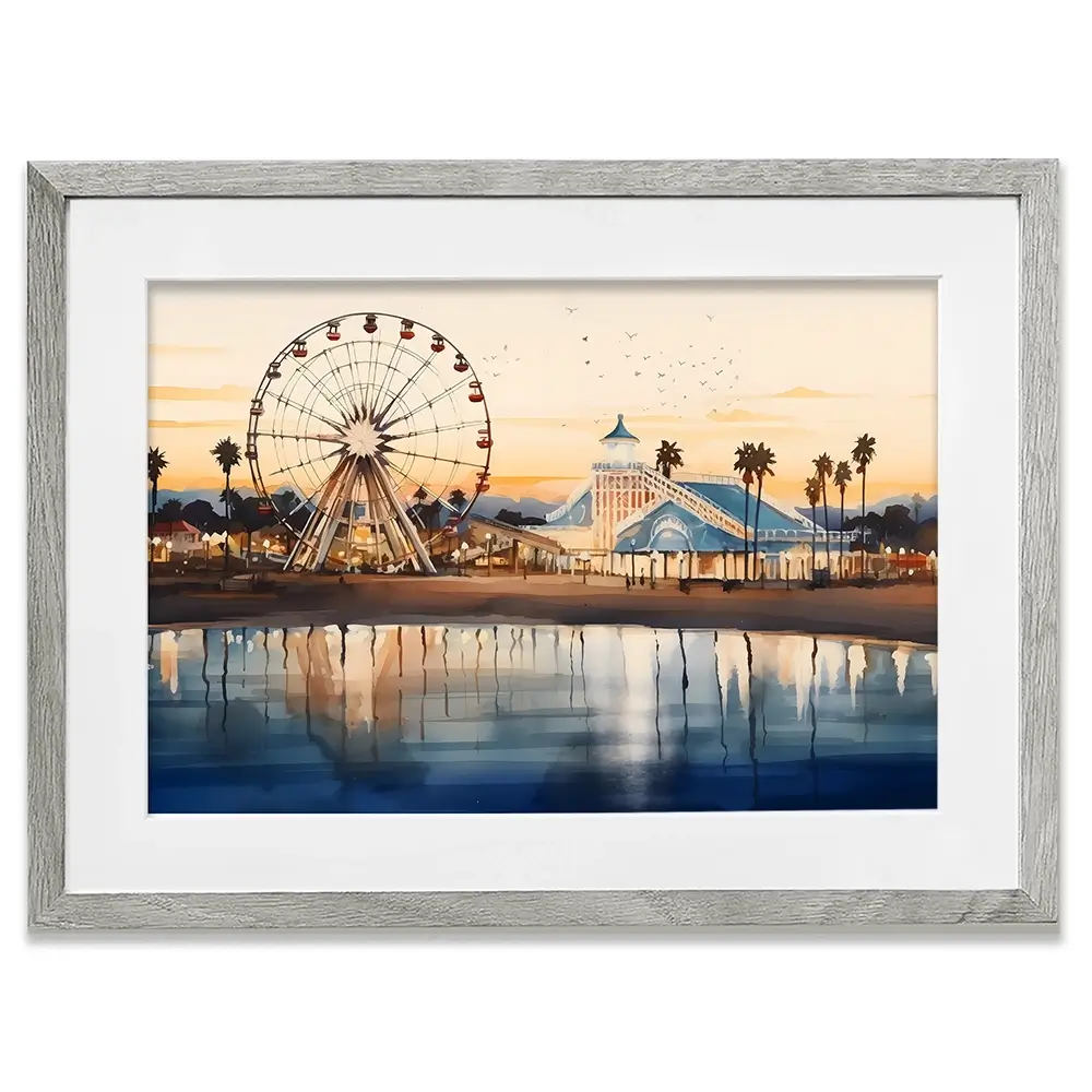 Beach Theme Park Framed Art Print Beach Theme Park Framed Art Print wall art product Arlington Prints - Independent