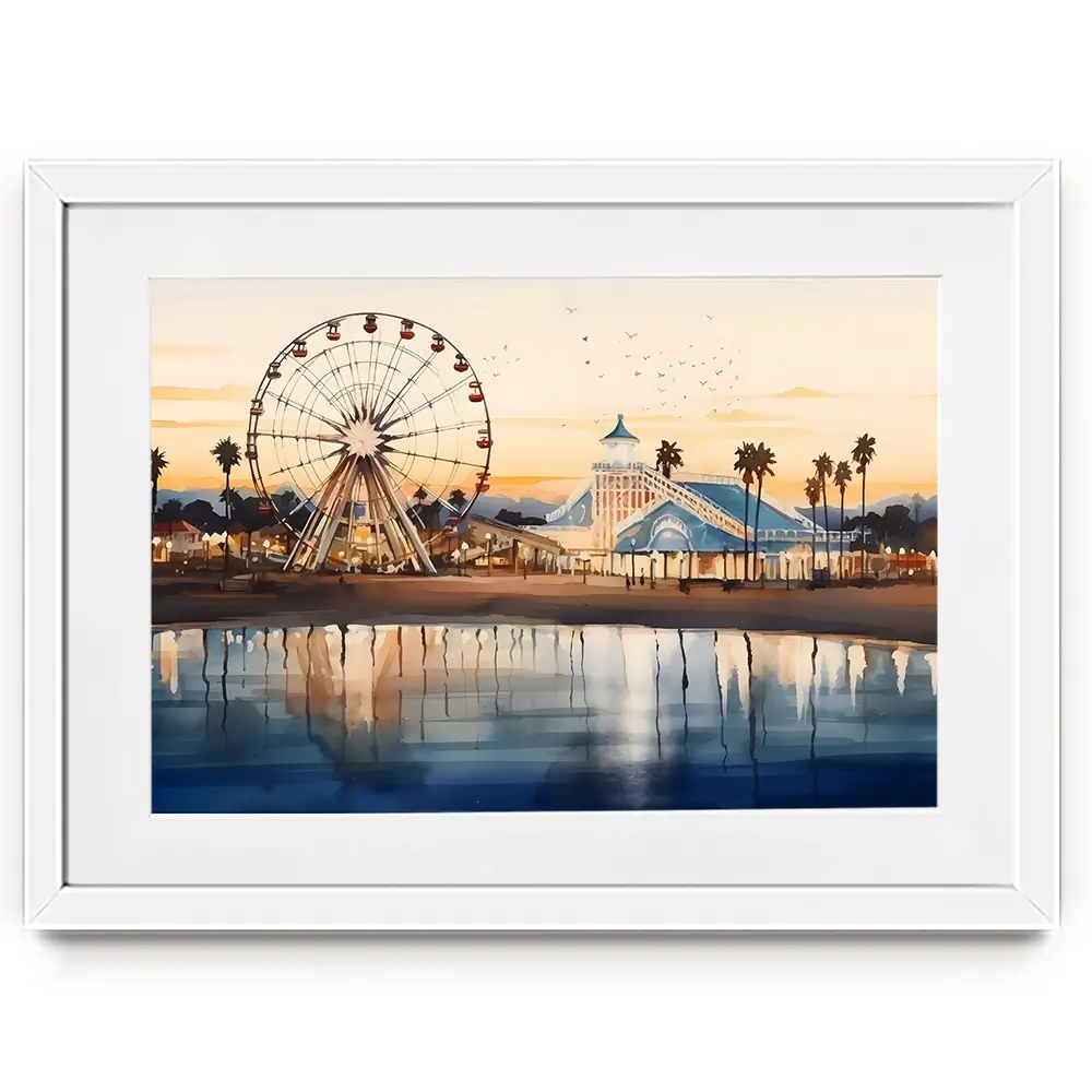 Beach Theme Park Framed Art Print Beach Theme Park Framed Art Print wall art product Arlington Prints - Independent