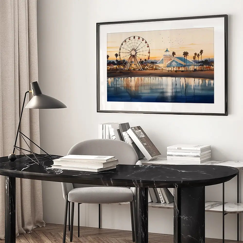 Beach Theme Park Framed Art Print Beach Theme Park Framed Art Print wall art product Arlington Prints - Independent